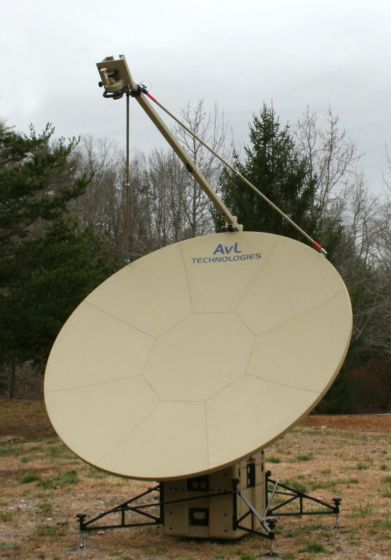 AvL Technologies 2.4m SNG/Mil Quad-Band Automatic FlyAway Antenna (2020FA)