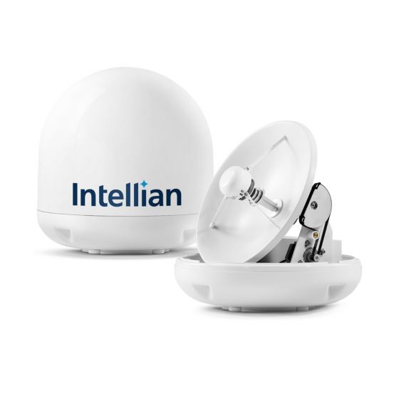 Intellian i3 Marine Satellite TV System for Dish Network and Bell TV with 3M and 15M RG6 Cables (B4-309DN)
