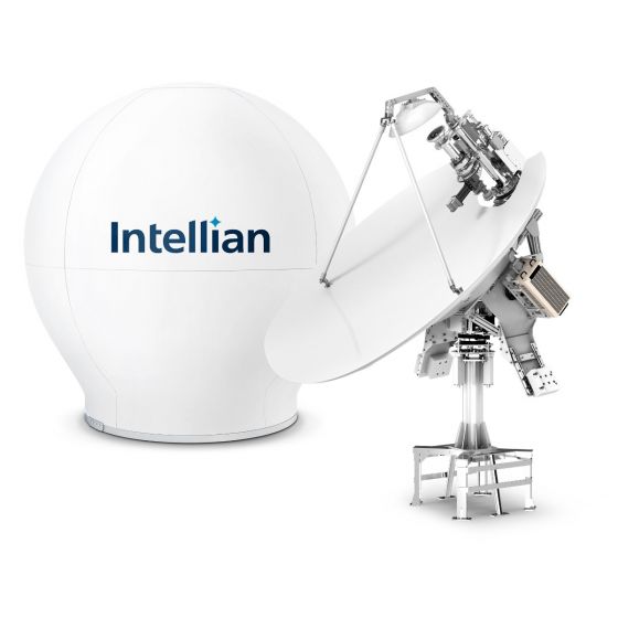 Intellian V240mt 2 Tri Band Antenna System; 168 Radome; Cir-Lin C-Band; Linear Ku-Band; Cir Ka-Band, With Radar Rejection Filter (VM2-24F-M)