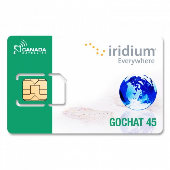 Iridium GoChat Prepaid 45 Minute Prepaid Calling Card ($0.89/ Minute)