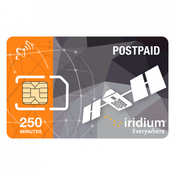 Iridium Phone Standard Monthly Plan w/ 250 Minutes and Unlimited Free Text Messages