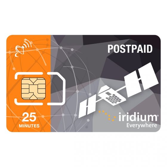 Iridium Standard Monthly Plan w/ 25 Minutes and 25 Text Messages (No Contract, 6 Month Minimum Term)