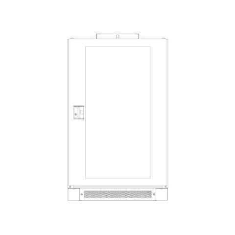 ZENITEL CAB24-TX-800 Floor Cabinet, 24HU, 800X800, IP20, W-Ventilation & Base (2810010130)
