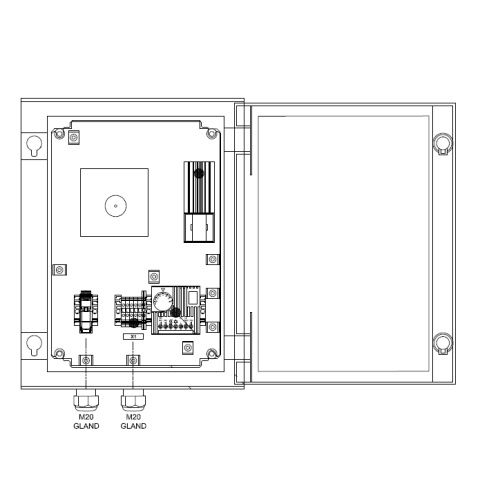 ZENITEL IP DECT Base Station 1G8 In Cabinet -W-Heater & Thermostat (2211000626)
